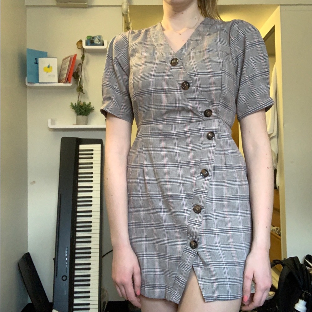 Mini Plaid Dress